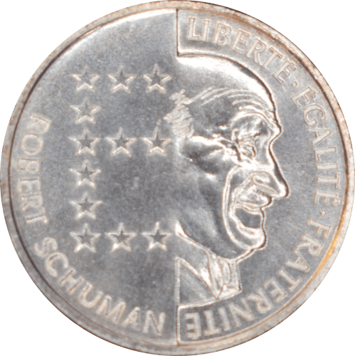 10 francs Robert Schuman 1986 BU - Avers