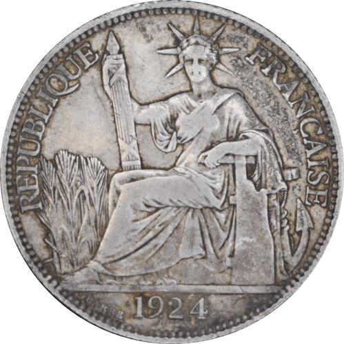 Avers 20 cents Indochine française 1924 A