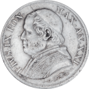 1 lira Pius IX 1866 R - Avers