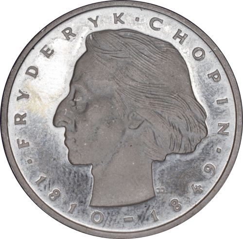 Avers 50 zlotys Frédéric Chopin 1972