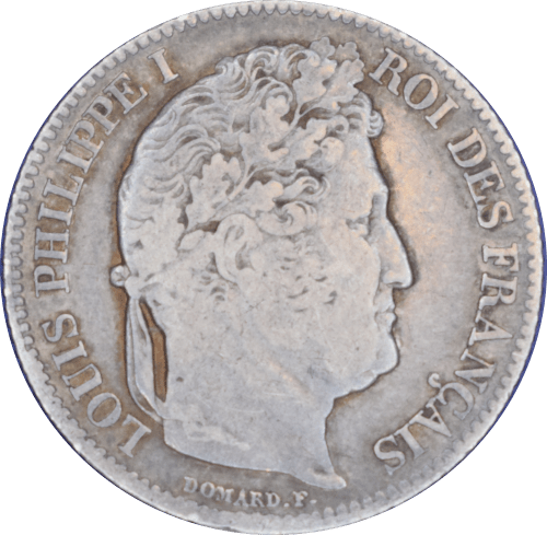 1 Franc Louis-Philippe 1837 W - Avers