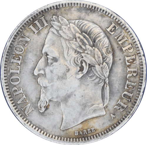Avers 2 francs Napoléon III 1868 A