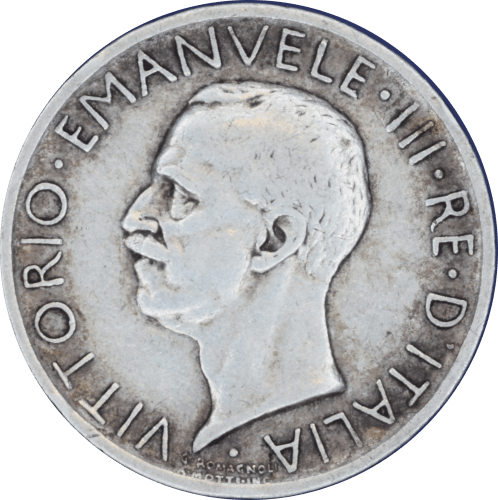 Avers 5 lires Vittorio Emanuele III 1927 R