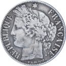 1 franc Cérès 1871 A - Avers