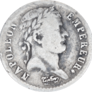 Demi franc Napoléon Empereur 1808 D - Avers