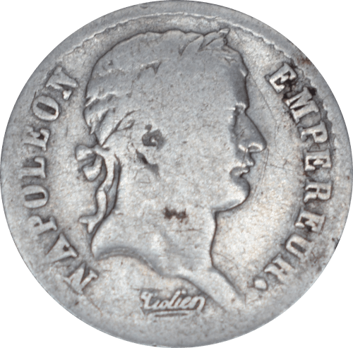 Avers Demi franc Napoléon Empereur 1808 W
