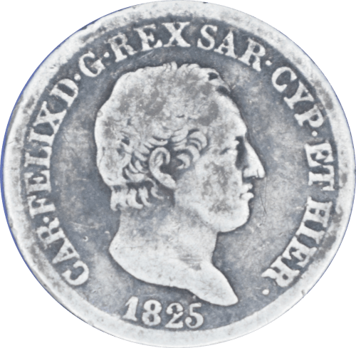 50 centesimi Charles Félix 1825 L - Avers