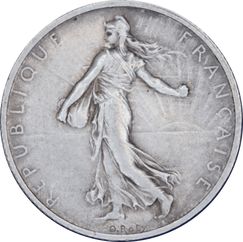 Avers 2 francs Semeuse 1898
