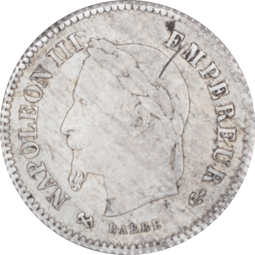 20 centimes Napoléon III 1867 K - Avers