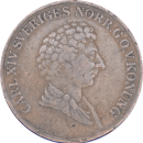 1 skilling banco Charles XIV 1837 - Avers