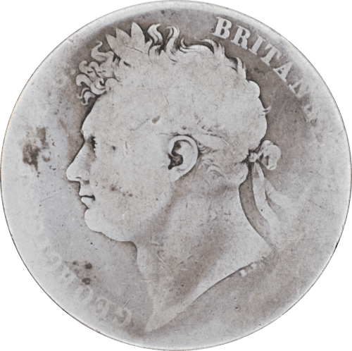 1/2 Couronne George IV 1821 - Avers