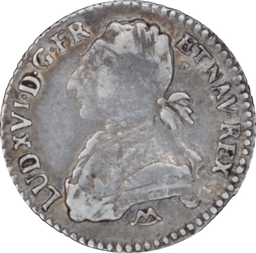 1/10 écu aux rameaux d'olivier Louis XVI 1789 N - Avers