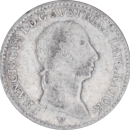 1/4 lire François Ier 1824 V - Avers