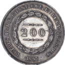 200 réis Pedro II 1857 - Avers