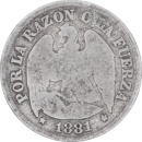 1 decimo 1881 - Avers