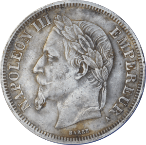 Avers 2 francs 1868 A Napoléon III