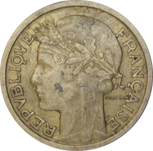 Avers 1 franc 1935 Morlon