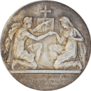 Médaille de Mariage 1880 Mariage à l'autel - Avers