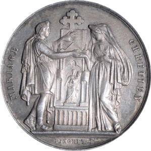Avers Médaille de mariage Pingret