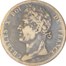 10 centimes Charles X Colonies françaises 1825 A - Avers