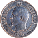 Médaille module 10 centimes 1853 Napoléon III - Avers
