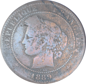 Avers 10 centimes 1889 A Cérès
