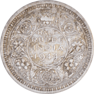 Revers ½ roupie 1944 L George VI