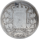 2 francs Charles X 1828 W - Reverse