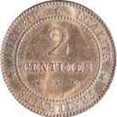 2 centimes Cérès 1877 A - Reverse