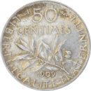 50 centimes Semeuse 1909 - Reverse