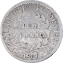 Demi franc Napoléon Empereur 1808 BB - Reverse