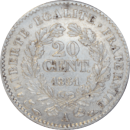 20 centimes Cérès 1851 A - Reverse