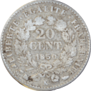 20 centimes Cérès 1850 K - Reverse