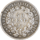50 centimes Cérès 1850 A - Revers