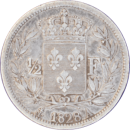 ½ franc Charles X 1828 A - Reverse