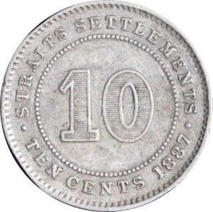 10 cents Victoria 1887 - Revers