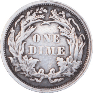 1 dime "Seated Liberty" 1862 - Revers