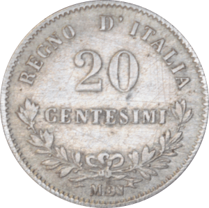 20 centesimi Victor-Emmanuel II 1863 M - Revers