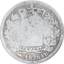 ½ franc Charles X 1828 BB - Reverse