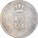 2 reales Isabelle II 1852 Séville - Revers