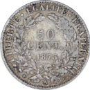 50 centimes Cérès 1873 A - Reverse