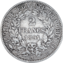 2 francs Cérès 1894 A - Revers