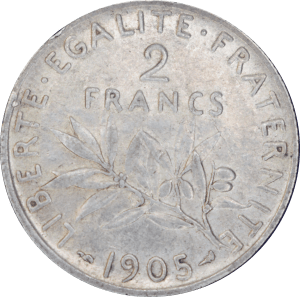 Revers 2 francs Semeuse 1905