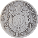 2 francs Napoléon III 1869 BB - Revers