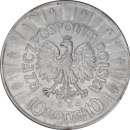 10 zlotys Josef Pilsudski 1936 - Revers