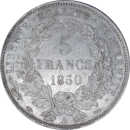 5 francs Cérès 1850 A - Revers