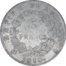 5 francs Napoléon Ier 1810 A - Revers