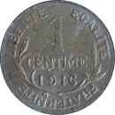 1 centime Daniel-Dupuis 1916 - Revers