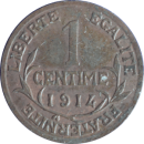 1 centime Daniel-Dupuis 1914 - Revers