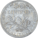 50 centimes Semeuse 1912 - Revers
